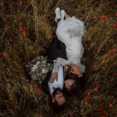 Ulrike & Fabi After Wedding Shooting Mohnfeld