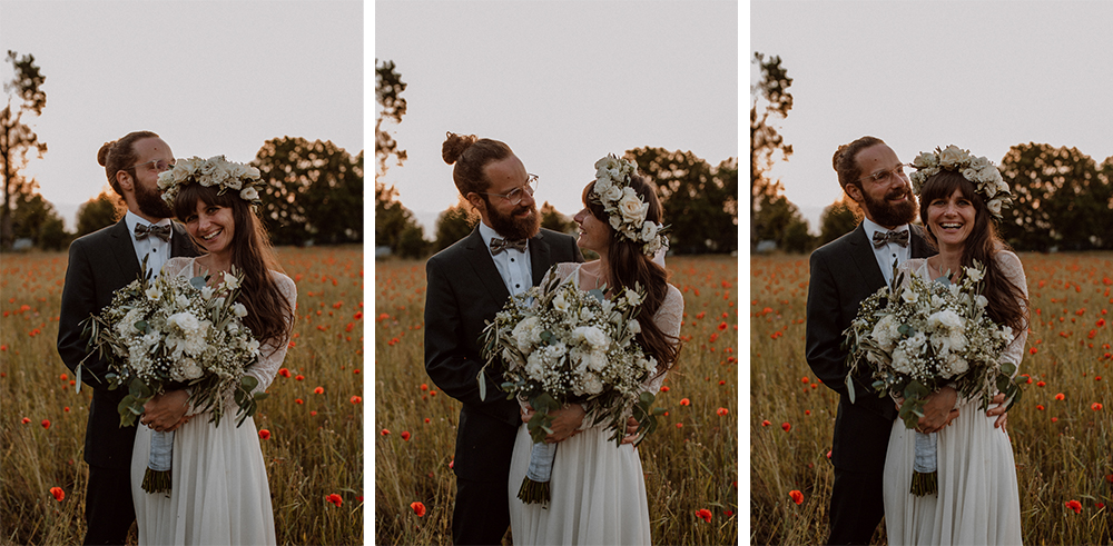 Brautpaar Shooting Mohnfeld AfterWedding BOHO Berlin 2022 025 - Ulrike & Fabi After Wedding Shooting Mohnfeld